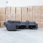 The Rottnest Modular Electric Corner Lounge - Grey available to purchase from Warehouse Furniture Clearance at our next sale event.