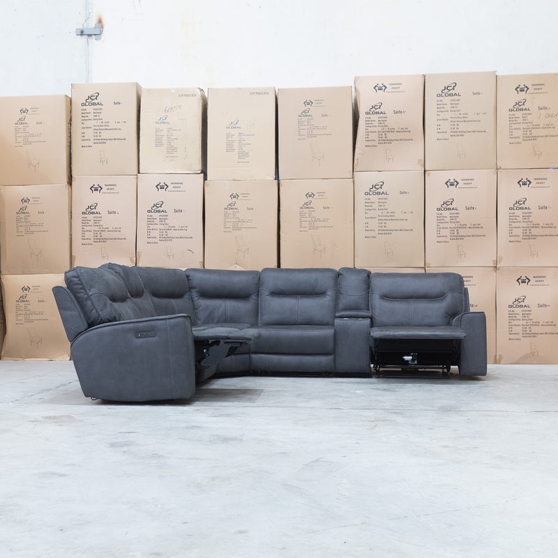 The Rottnest Modular Electric Corner Lounge - Grey - Available After 13th October available to purchase from Warehouse Furniture Clearance at our next sale event.