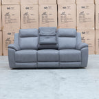The Bari Three Seat Recliner Lounge - Ash available to purchase from Warehouse Furniture Clearance at our next sale event.