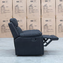 The Bari Single Recliner - Jet available to purchase from Warehouse Furniture Clearance at our next sale event.