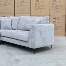 The Cosmo Curved Corner Chaise Lounge - Slate available to purchase from Warehouse Furniture Clearance at our next sale event.