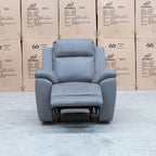 The Bari Single Recliner - Ash available to purchase from Warehouse Furniture Clearance at our next sale event.