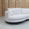 The Cosmo Curved Corner Chaise Lounge - Pearl available to purchase from Warehouse Furniture Clearance at our next sale event.