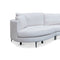 The Cosmo Curved Corner Chaise Lounge - Pearl available to purchase from Warehouse Furniture Clearance at our next sale event.