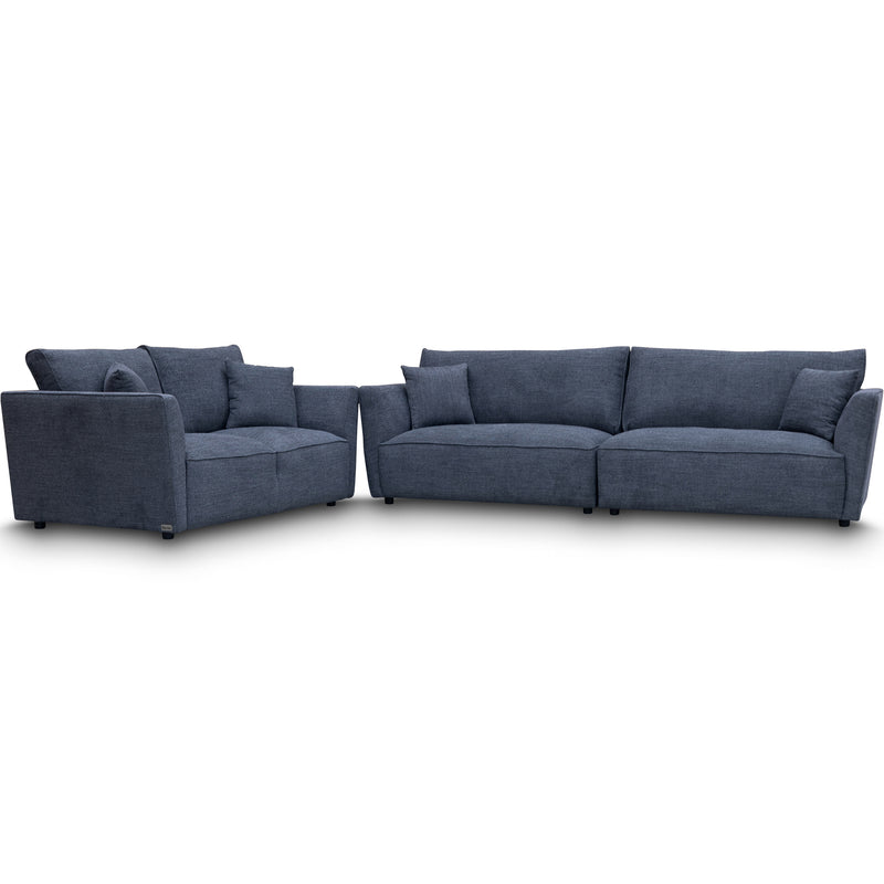The Villa Deep Seat Feather & Foam Four Seater Lounge - Licorice available to purchase from Warehouse Furniture Clearance at our next sale event.