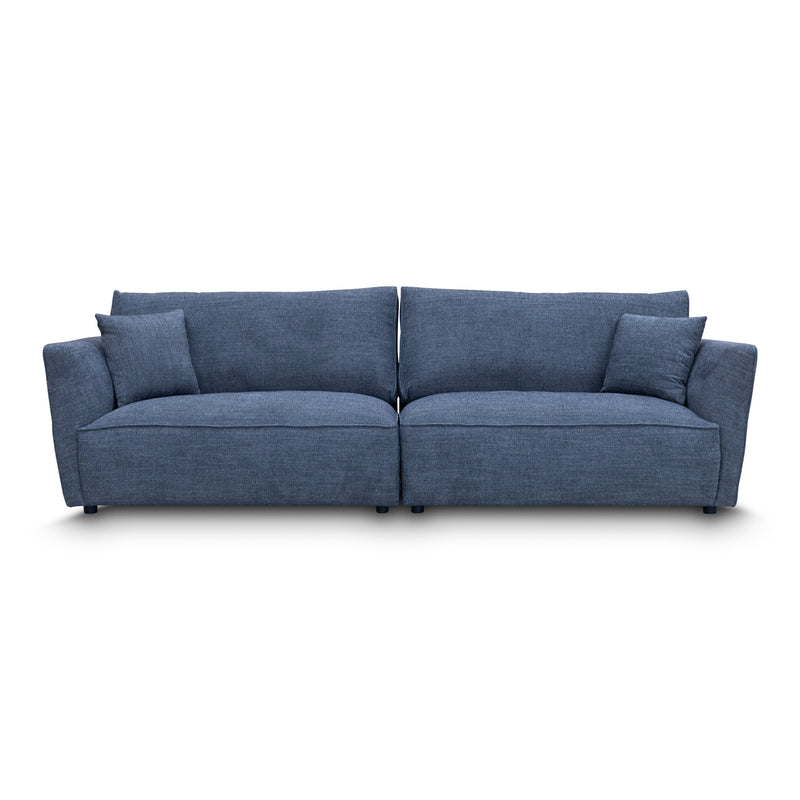 The Villa Deep Seat Feather & Foam Four Seater Lounge - Licorice available to purchase from Warehouse Furniture Clearance at our next sale event.