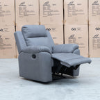 The Bari Single Recliner - Ash available to purchase from Warehouse Furniture Clearance at our next sale event.