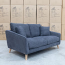 The Carlton Deep Seat Feather & Foam Two Seater Lounge - Licorice available to purchase from Warehouse Furniture Clearance at our next sale event.