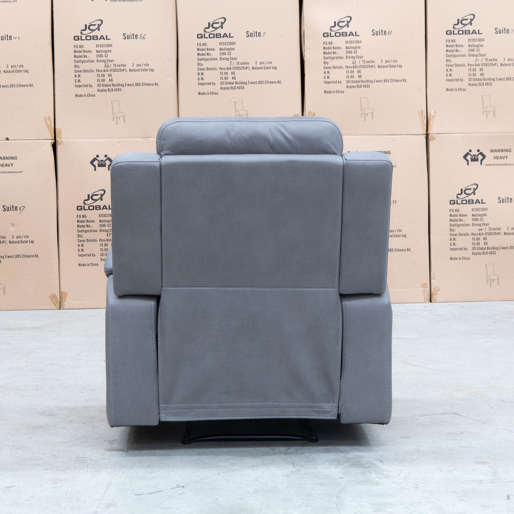 The Bari Single Recliner - Ash available to purchase from Warehouse Furniture Clearance at our next sale event.