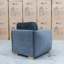 The Boston Single Armchair - Charcoal available to purchase from Warehouse Furniture Clearance at our next sale event.