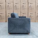 The Boston Three Seat Sofa - Charcoal available to purchase from Warehouse Furniture Clearance at our next sale event.