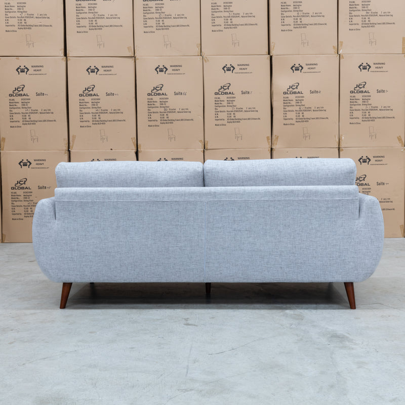 The Donna Three Seat Sofa - Light Grey 452 available to purchase from Warehouse Furniture Clearance at our next sale event.