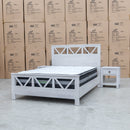 The Pacific 4pce Double Bedroom Suite available to purchase from Warehouse Furniture Clearance at our next sale event.