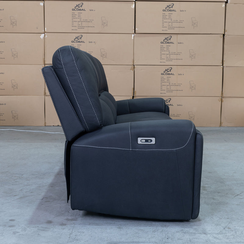The Caprice Three Seater Electric Recliner - Jet available to purchase from Warehouse Furniture Clearance at our next sale event.