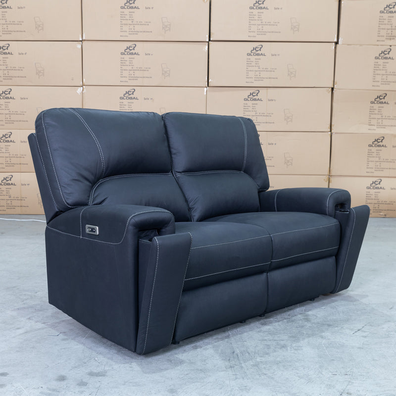 The Caprice Two Seat Electric Recliner - Jet available to purchase from Warehouse Furniture Clearance at our next sale event.