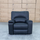The Caprice Single Electric Recliner - Jet available to purchase from Warehouse Furniture Clearance at our next sale event.