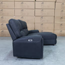 The Caprice Electric Chaise Recliner Lounge - Jet available to purchase from Warehouse Furniture Clearance at our next sale event.
