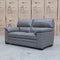 The Denton Leather Two Seater Sofa - Dark Grey available to purchase from Warehouse Furniture Clearance at our next sale event.