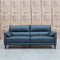 The Sabino Leather Three Seater Sofa - Peacock available to purchase from Warehouse Furniture Clearance at our next sale event.