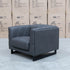 The Santosa Fabric Armchair - Charcoal