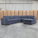The Ashton Modular Corner Chaise Lounge with Sofa Bed - Licorice available to purchase from Warehouse Furniture Clearance at our next sale event.