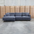 The Melbourne Deep Seat Feather & Foam LHF Chaise Lounge - Obsidian - Available after 29th August