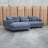 The Melbourne Deep Seat Feather & Foam LHF Chaise Lounge - Obsidian - Available after 29th August