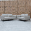 The Austin 3 & 2 Seater Leather Sofa Set - Wheat available to purchase from Warehouse Furniture Clearance at our next sale event.