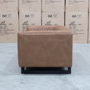 The Santosa Two Seat Fabric Sofa - Tan available to purchase from Warehouse Furniture Clearance at our next sale event.