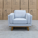 The Delilah Armchair - Silver available to purchase from Warehouse Furniture Clearance at our next sale event.
