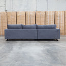 The Melbourne Deep Seat Feather & Foam LHF Chaise Lounge - Obsidian available to purchase from Warehouse Furniture Clearance at our next sale event.