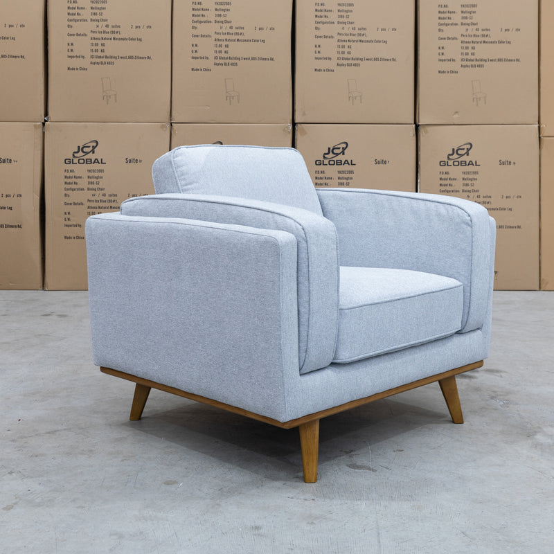 The Delilah Armchair - Silver available to purchase from Warehouse Furniture Clearance at our next sale event.