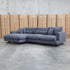 The Melbourne Deep Seat Feather & Foam LHF Chaise Lounge - Obsidian - Available after 29th August
