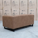 The Santosa Two Seat Fabric Sofa - Tan available to purchase from Warehouse Furniture Clearance at our next sale event.