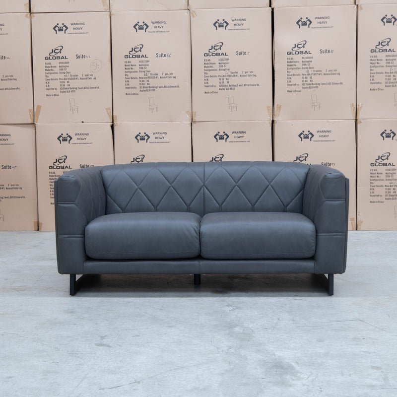 The Santosa Two Seat Fabric Sofa - Charcoal available to purchase from Warehouse Furniture Clearance at our next sale event.