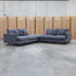 The Melbourne Deep Seat Feather & Foam Modular Corner Lounge - Obsidian