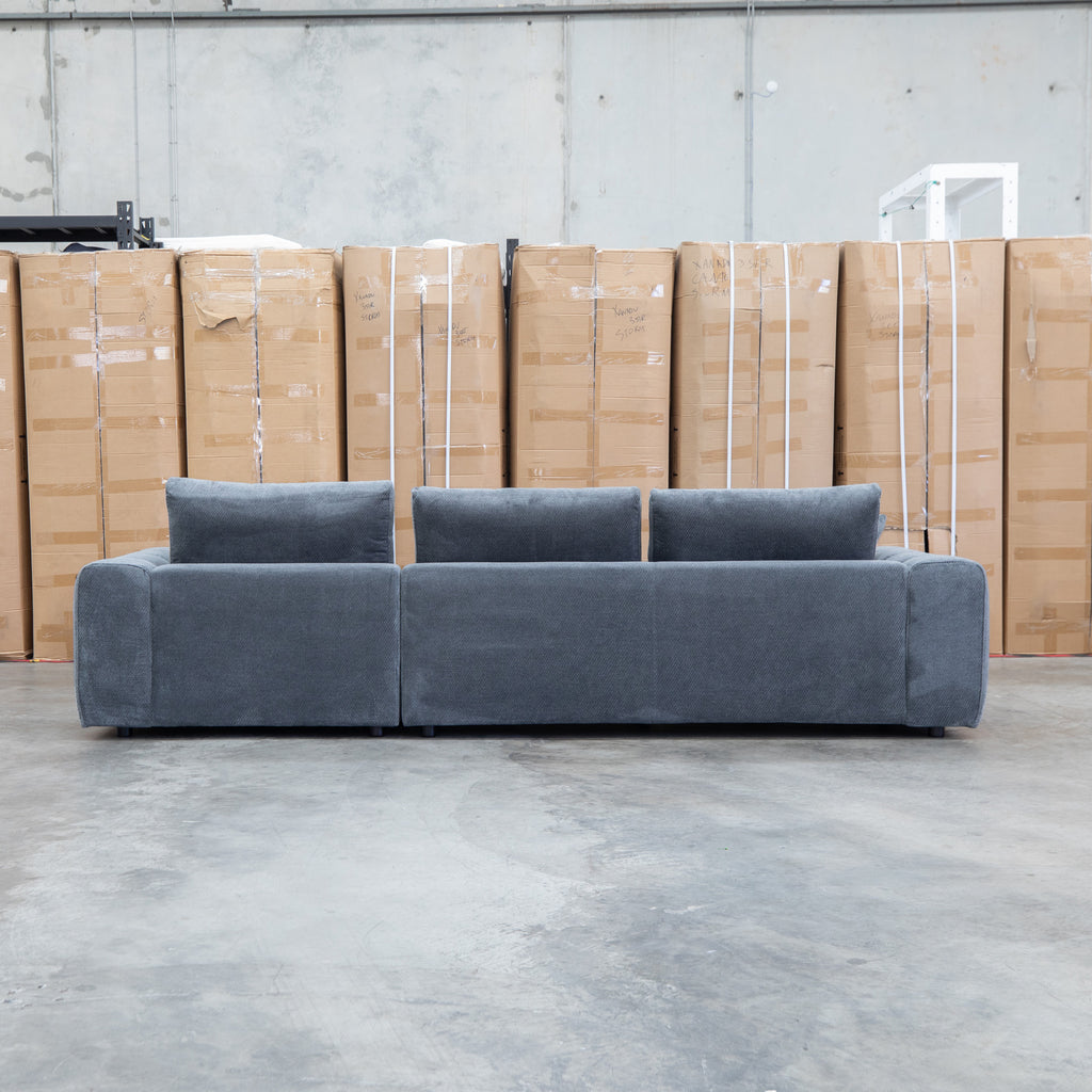 The Tribeca Three Seat RHF Chaise Lounge - Charcoal - PRE ORDER Available After 15th November available to purchase from Warehouse Furniture Clearance at our next sale event.