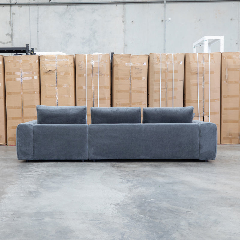 The Tribeca Three Seat RHF Chaise Lounge - Charcoal