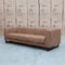 The Santosa Three Seat Fabric Sofa - Tan available to purchase from Warehouse Furniture Clearance at our next sale event.