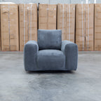 The Tribeca Fabric Swivel Chair - Charcoal - PRE ORDER Available After 15th November available to purchase from Warehouse Furniture Clearance at our next sale event.