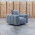 The Tribeca Fabric Swivel Chair - Charcoal