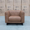 The Santosa Fabric Armchair - Tan available to purchase from Warehouse Furniture Clearance at our next sale event.