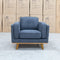 The Delilah Armchair - Charcoal available to purchase from Warehouse Furniture Clearance at our next sale event.