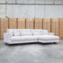 The Melbourne Deep Seat Feather & Foam RHF Chaise Lounge - Biscuit