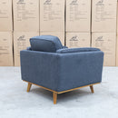 The Delilah Armchair - Charcoal available to purchase from Warehouse Furniture Clearance at our next sale event.