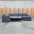 The Ashton Modular Corner Chaise Lounge with Sofa Bed - Licorice