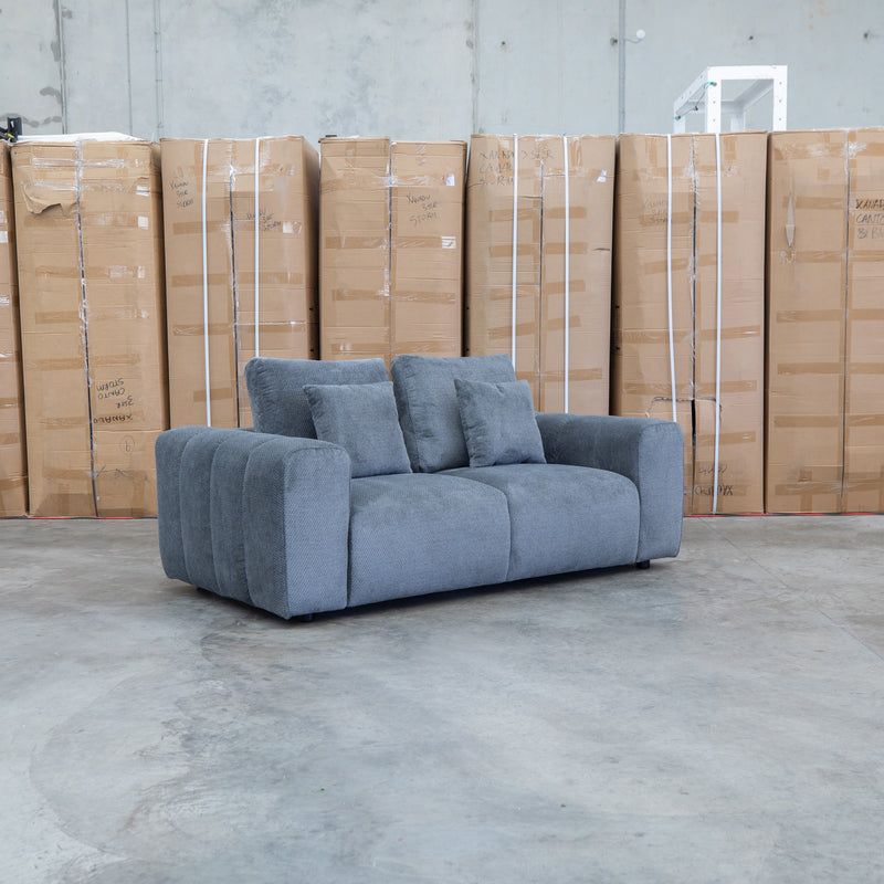 The Tribeca Two Seat Fabric Sofa - Charcoal