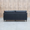 The Sabino Leather Three Seater Sofa - Jet Black available to purchase from Warehouse Furniture Clearance at our next sale event.