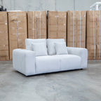 The Tribeca Two Seat Fabric Sofa - Oat - PRE ORDER Available After 15th November available to purchase from Warehouse Furniture Clearance at our next sale event.