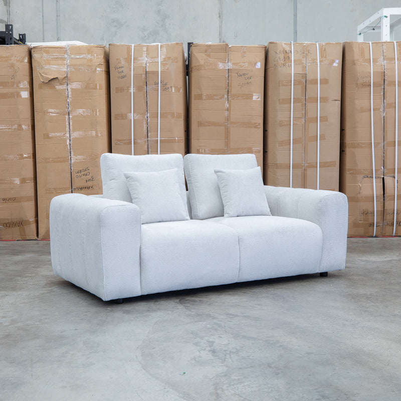 The Tribeca Two Seat Fabric Sofa - Oat